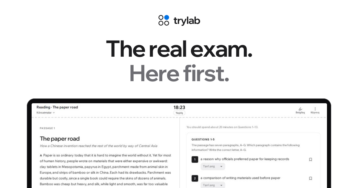 Turkish Multilevel test online - CEFR mock | Trylab
